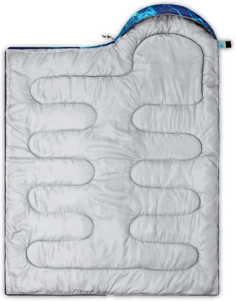 QOOMO Camping Sleeping Bags,3 Season Warm & Cool Weather,Lightweight,Waterproof Sleeping Bags for Adults & Kids,Traveling,and Outdoors - Image 5